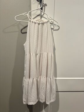 a new day White Textured Halter Dress